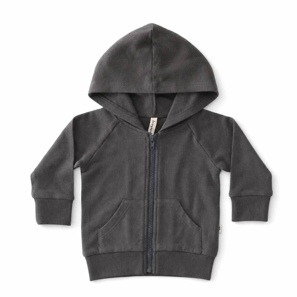 NEW BABYSPROUTS kid's wash zip hoodie in gray